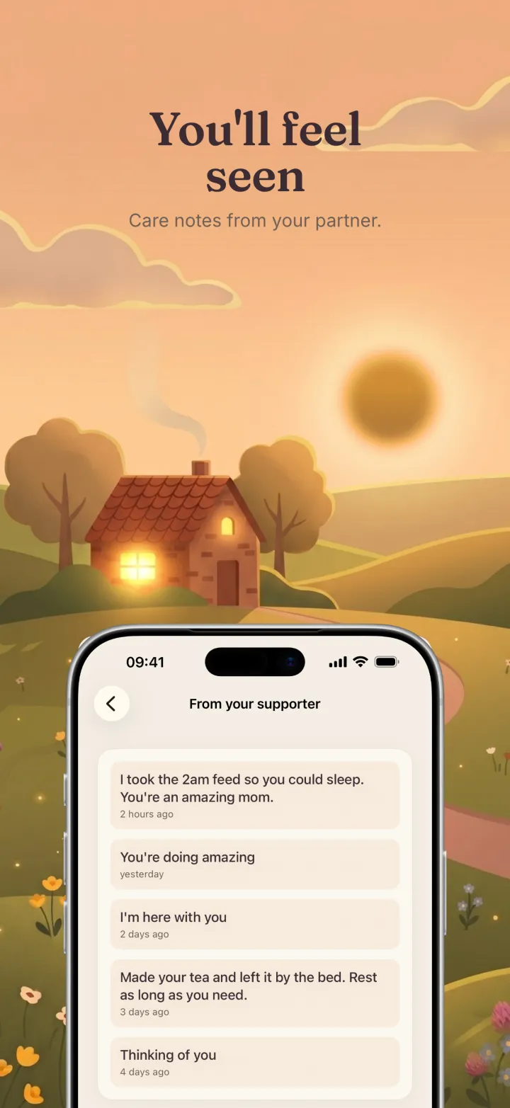 Postpartum Hero app screenshot