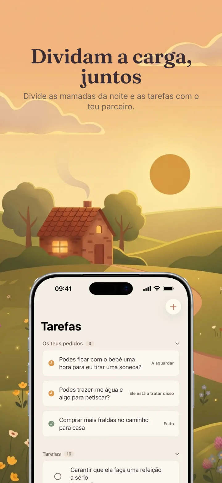 Captura de ecrã da app Postpartum Hero